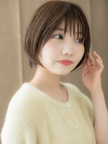 モッズヘア 越谷(mod's hair)&nbsp;ダークグレージュナチュラルショート小顔丸みボブX越谷30代40代