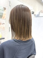 ヘアサロン ドットプラス 町田店(dot. plus) 【フジタアヤコ】結んでも可愛いぼぶ♪×くすみベージュ