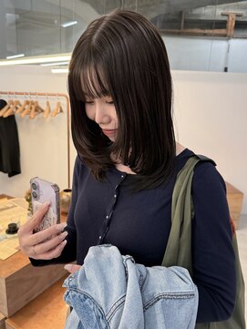 ヒンク 大阪 野田(the hinc) 赤髪からオリーブカラーへ