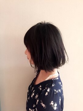 ロンド 銀座(Lond) あご下ワンレンボブスタイル☆担当 川上功介