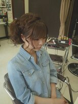 浴衣ガーリィ編込みサイドアップ