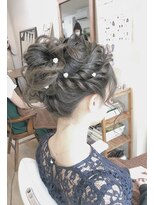 ロカット サロン(Roquat Salon)&nbsp;高めゆる大人アップアレンジ【ヘアメイク　立川南/立川/立川】