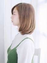 ナル 白山神社参道通り店(nalu)&nbsp;透け感センターパートのクールボブ