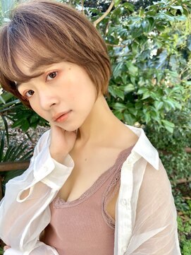 サングース(Sungoose) 【サングース東海林】ミニボブショート×透け感くすみカラー