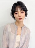 大人透け感ショートボブ ruen 上通り 右田莉奈