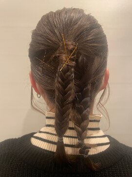六本木美容室 西麻布店 ヘアセット◎変形ポニーテールアレンジ