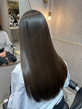 シーシンジュク 新宿南口(Sea shinjuku) 韓国前髪×ショコラアッシュ【髪質改善/ふんわりカール/新宿】