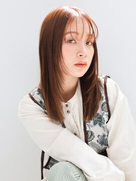 テトテ 天王寺店(tetote) 【tetote】顔周りレイヤー/オレンジカラー/ヘルシースタイル