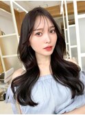大人可愛い韓国ヘア 似合わせ顔まわりカット レイヤーカット#