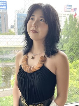 ザ オーダー(THE ORDER) ウルフカットブルーブラックケアブリーチダブルカラー