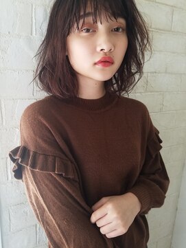 ガーランド (Garland) ゆるふわミディアムパーマ×ノンダメージ水素カラー