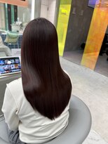 ロンドルーチェ 心斎橋(Lond luce)&nbsp;ダークアッシュ/ミディアムレイヤーカット［髪質改善/縮毛矯正］