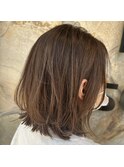 くびれボブ×ベージュハイライト◇町屋/似合わせカット