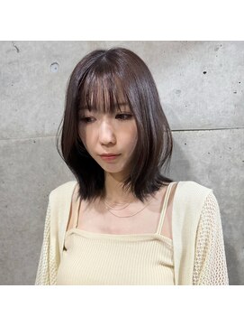 ヘアーデザイン アルエ(HAIR×design ARUE) 【くびれボブ】【ラベンダーグレージュ】【ブリーチなし】