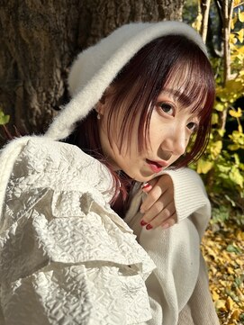 ジュエム(jouerm) レイヤーカット冬カラーハイトーンブリーチカラーミルクティー