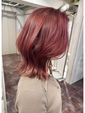 ヴィークス ヘア(vicus hair) ミディアムレイヤーダブルカラーケアブリーチ30代40代