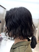 フィフスパーク(fifth PARK) 渋谷メンズミディアムメンズボブウルフ緩めスパイラルパーマ