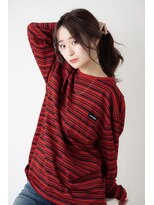 ソース 高槻(SOURCE) 艶髪♪ワインレッド×ウェーブロング