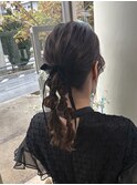 ツイン編みおろし