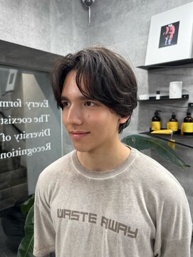 ノス 表参道(NOOS) メンズセンターパート/シースルーマッシュ/韓国ヘア/毛流れ