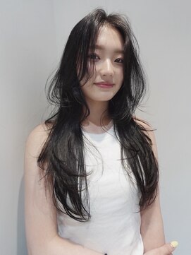 テクネ 天神大名(techne) 天神大名ロングヘアレイヤーカット大人ヘアくびれヘア