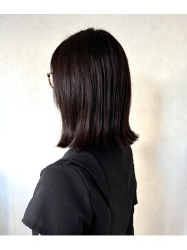 ヘアアンドメイク エジェリ(hair&make egerie) 【暗髪髪質改善カラー・外ハネミディアムボブ】