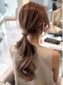 表参道ヘアセット/ローポニー/参列ヘア
