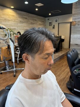 ツイン 七三ビジネススタイル