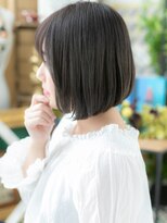 カバーヘア イヴ 戸頭店(COVER HAIR EVE)&nbsp;■アッシュブラック美髪切りっぱなしボブ52-5戸頭20代30代40代