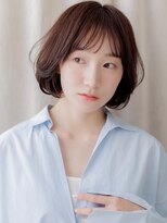 カバーヘア ブリス 志木南口駅前店(COVER HAIR bliss)&nbsp;オリーブグレー小顔グランマッシュゆるふわボブY志木20代30代