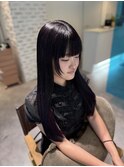 ブリーチなしディープバイオレット