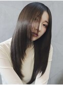 レイヤーカット×グレージュ×髪質改善