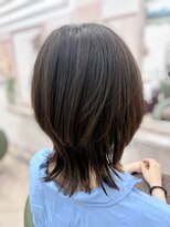 ルヴェール 北方店(LeVert) 抜け感レイヤーのくびれボブ