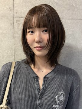 ナループロアポンテ(Nalu pu loa PONTE) ボブレイヤー/ハッシュレイヤー/オリーブブラウン