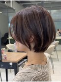 重めショートボブ
