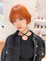 ピークアブー アヴェダ ギンザシックス(PEEK-A-BOO AVEDA GINZASIX) 【アプリコットカラー】オレンジカラー ケアブリーチカラー ◆