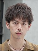 原宿シャドウパーマ無造作パーマラウンドマッシュウルフ刈り上げ
