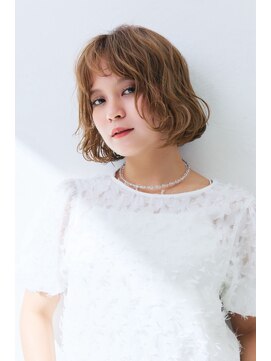 コムマティス 恵比寿ガーデンプレイス(Comme Matisse) ふんわりボブ×ベージュ