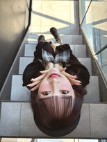 アム 表参道(am) チェリーピンク(巻ける縮毛矯正)