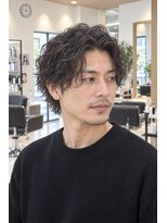 ネイヴスヘアー 香椎照葉店(Neivs Hair)&nbsp;メンズスパイラルパーマ・ミディアムウェットスタイル