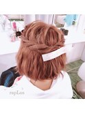 ☆ショートボブ　ハーフアップ☆