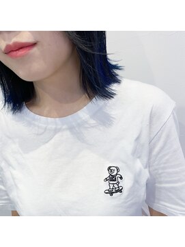 テクライズ 豊橋店(TECHRISE) すそカラー×ブルー