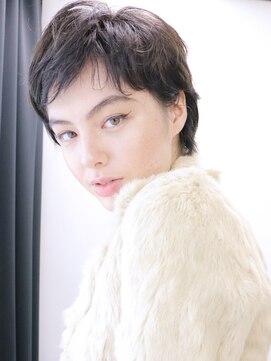 アルバム 渋谷パルコ(ALBUM) クールブルーグレイ_ネオウルフ外ハネボブアッシュブラウン_6710