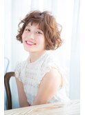 ボブショート マロンベージュ Aラインボブ