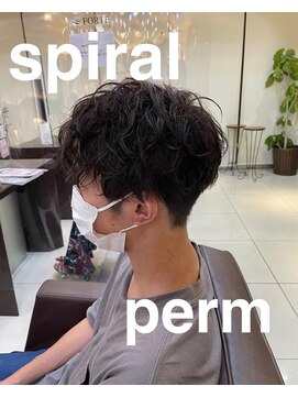 フォルテ 草薙店 メンズスパイラルパーマスタイル