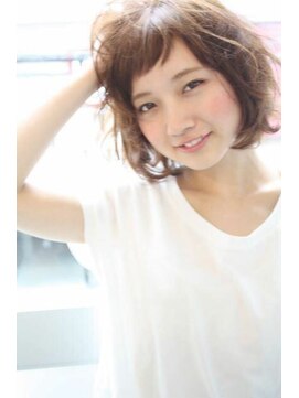 トゥーリ 藤崎店(tuuli) tuuli☆30代40代ペールベージュ切りっぱなしボブ 57