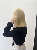 20代 30代 40代 モテ髪 ペールベージュ 結べるボブ 髪質改善
