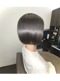 ミニボブ/切りっぱなしボブ/大人ボブ/肩上ボブ/髪質改善Tr