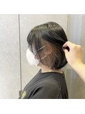【お洒落女子必見！】切りっぱなしボブ×インナーカラー