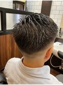 ライン入りミドルスキンフェード